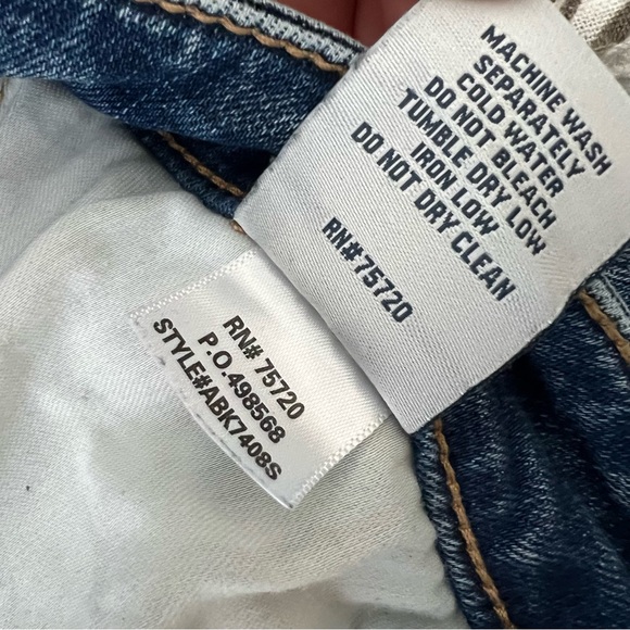 Buckle BKE Stella Slim Fit Mid-Rise Bootcut Distressed Blue Denim Jeans Size 26 - Picture 12 of 13